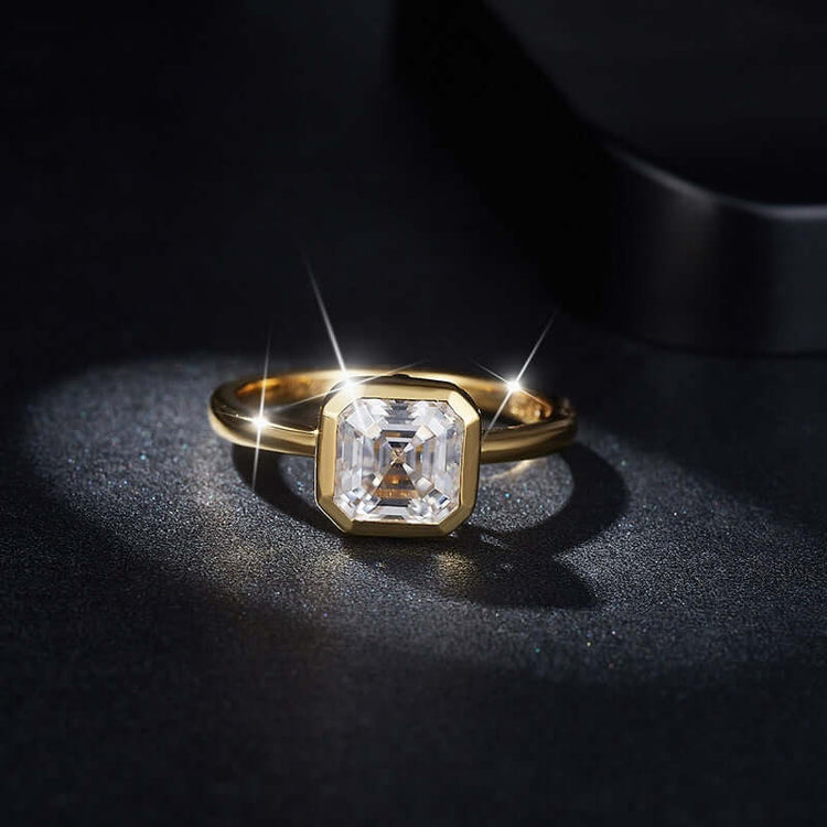 RIAX RIZON Minimalist Pagoda-Cut Diamond Ring
