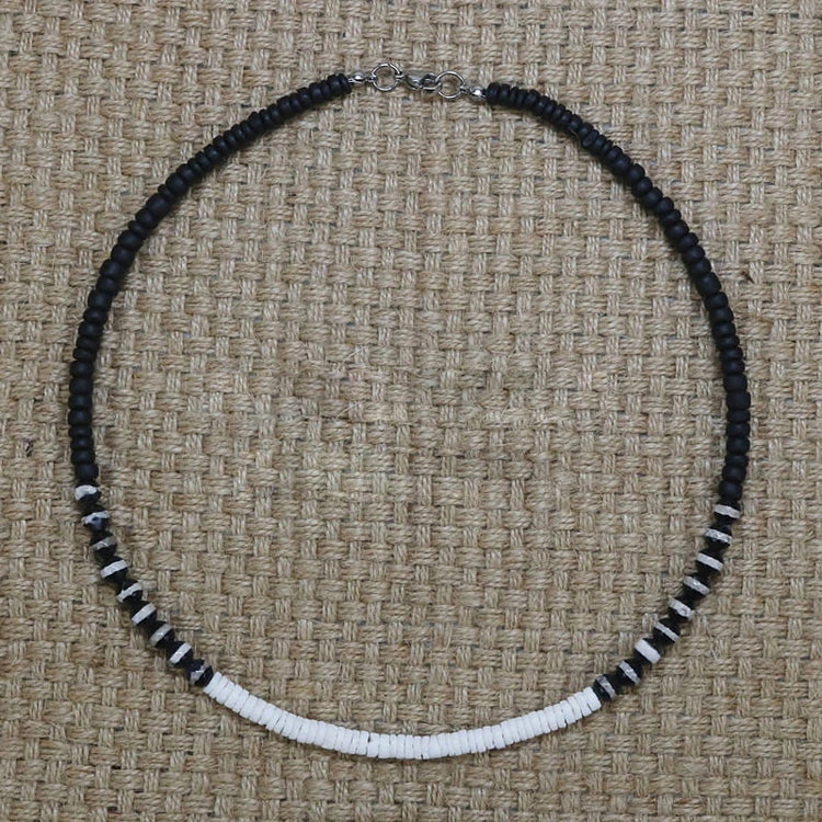 RIAX RIZON Men Tribe Ethnic Coconut Shell Necklace