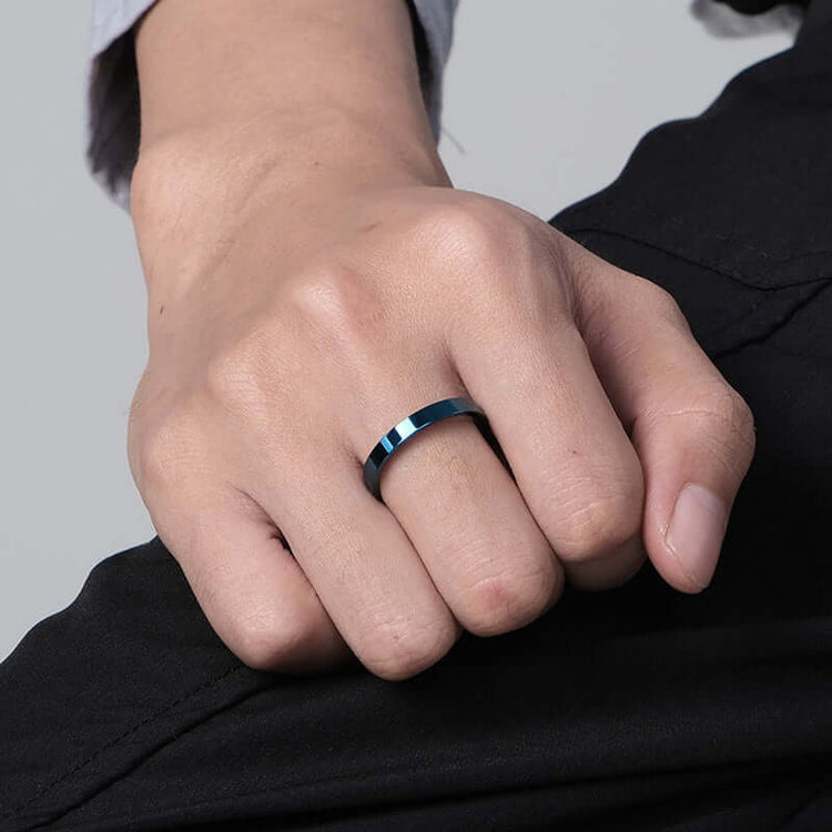 RIAX RIZON 3mm Stainless Steel Stackable Ring Plain Wedding Band