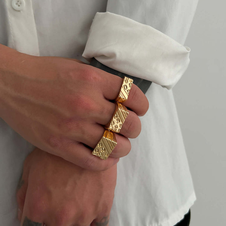 RIAX RIZON Sleek Geometric Ring for Men