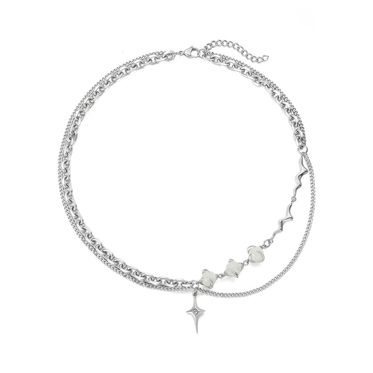 RIAX RIZON Opal Titanium Steel Necklace for Men