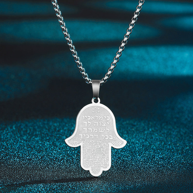 RIAX RIZON Fashion Men Fatima Pendant Necklace