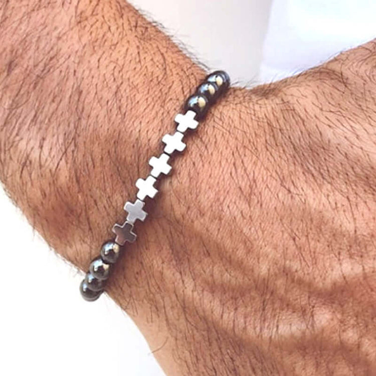 RIAX RIZON Glamour Men Fashion Beaded Hand Bracelet
