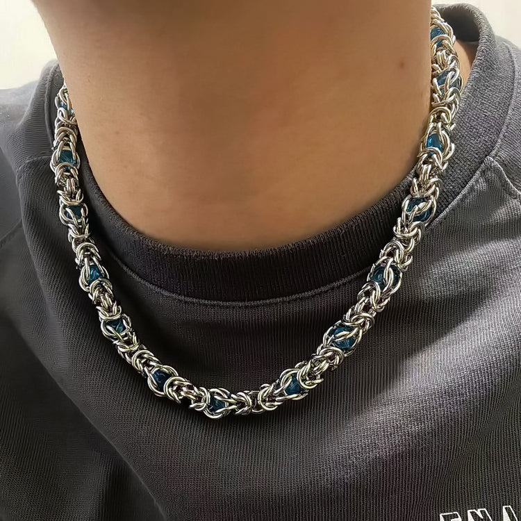 RIAX RIZON Sapphire Splice Necklace for Men