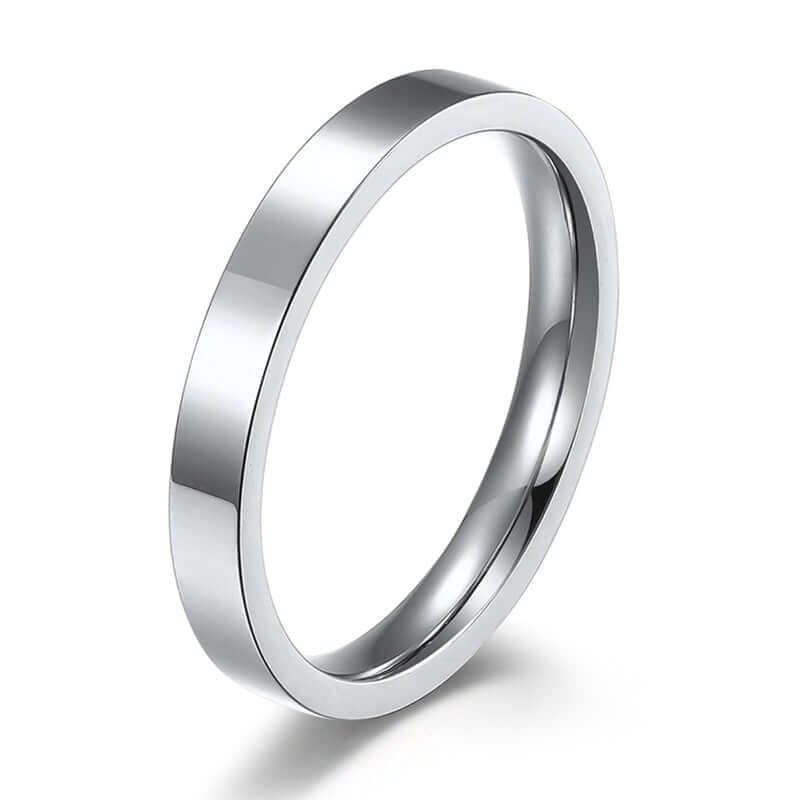 RIAX RIZON 3mm Stainless Steel Stackable Ring Plain Wedding Band