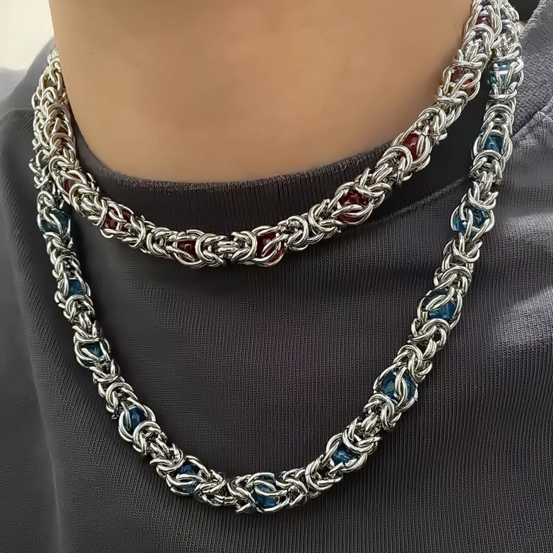 RIAX RIZON Sapphire Splice Necklace for Men
