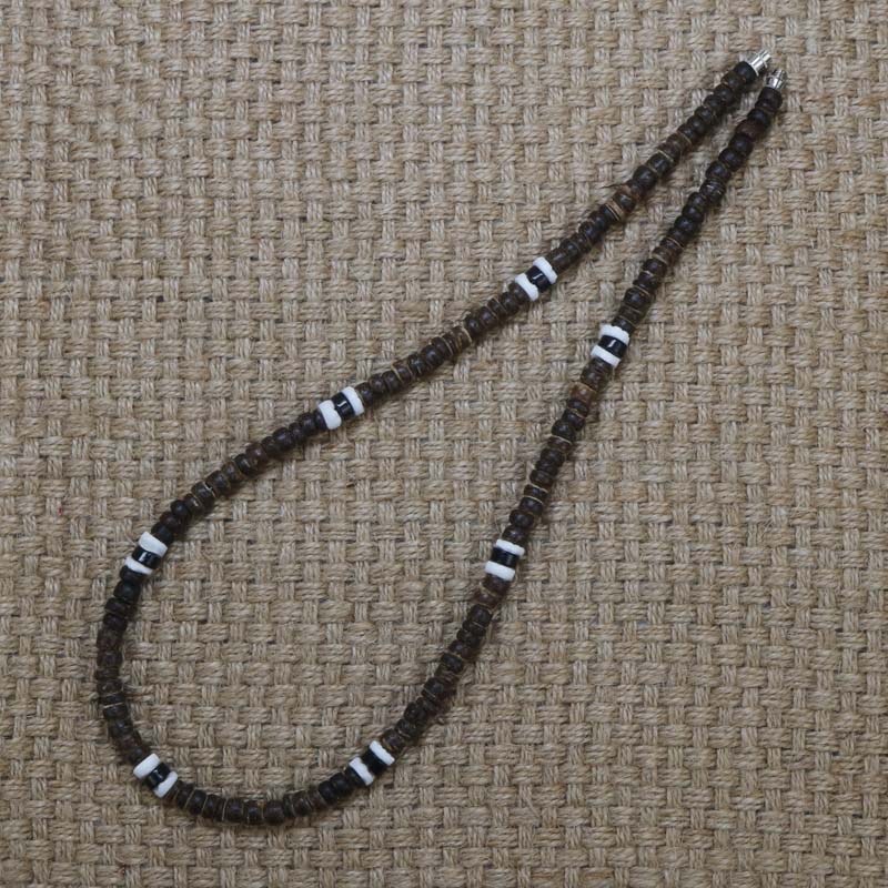 RIAX RIZON Men Tribe Ethnic Coconut Shell Necklace