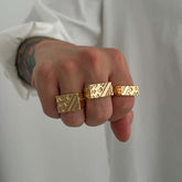 RIAX RIZON Sleek Geometric Ring for Men