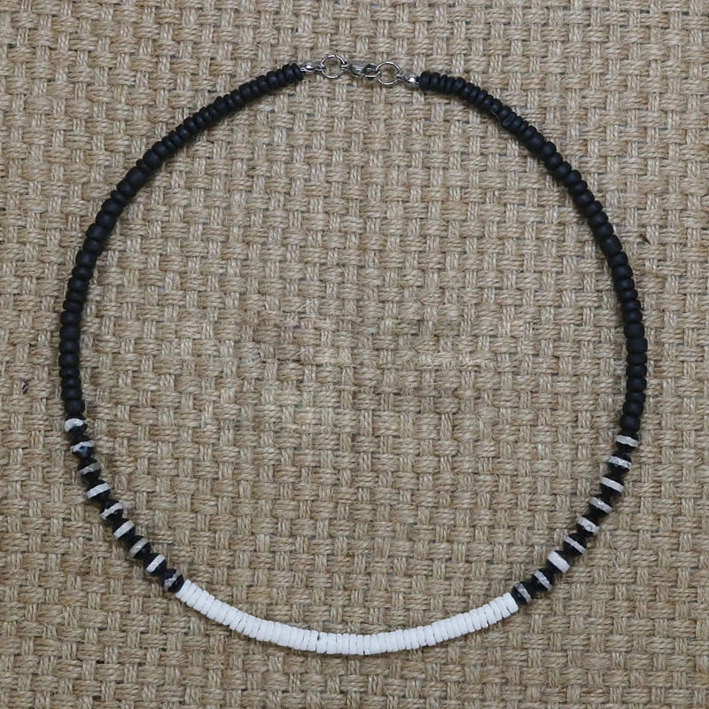 RIAX RIZON Men Tribe Ethnic Coconut Shell Necklace