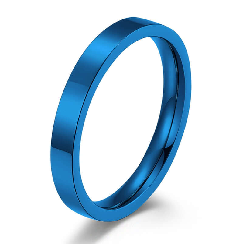 RIAX RIZON 3mm Stainless Steel Stackable Ring Plain Wedding Band