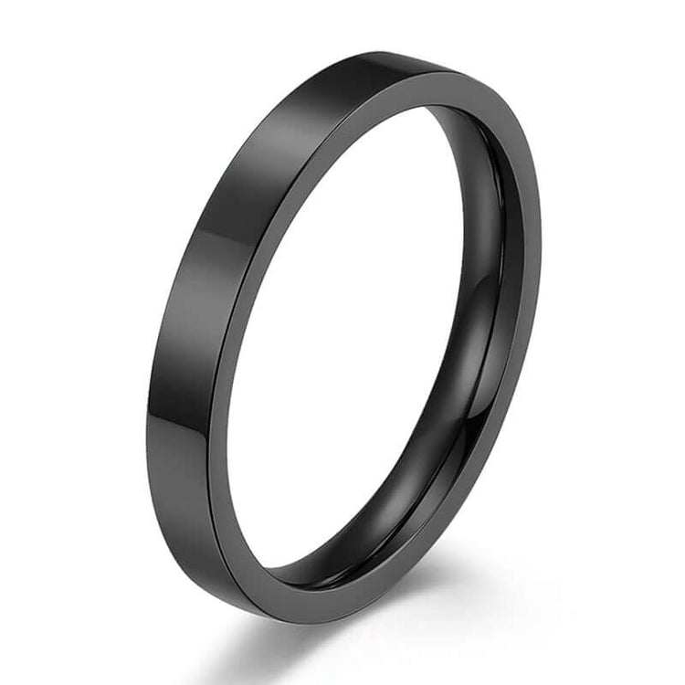 RIAX RIZON 3mm Stainless Steel Stackable Ring Plain Wedding Band