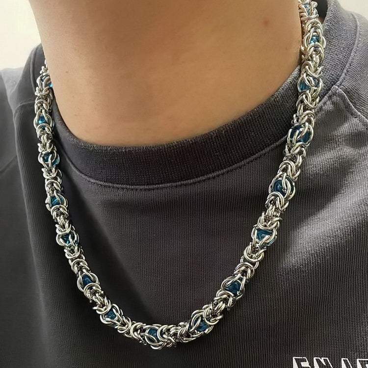 RIAX RIZON Sapphire Splice Necklace for Men