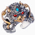 RIAX RIZON Golden Wing Dapeng Bird Retro Gem Ring for Men