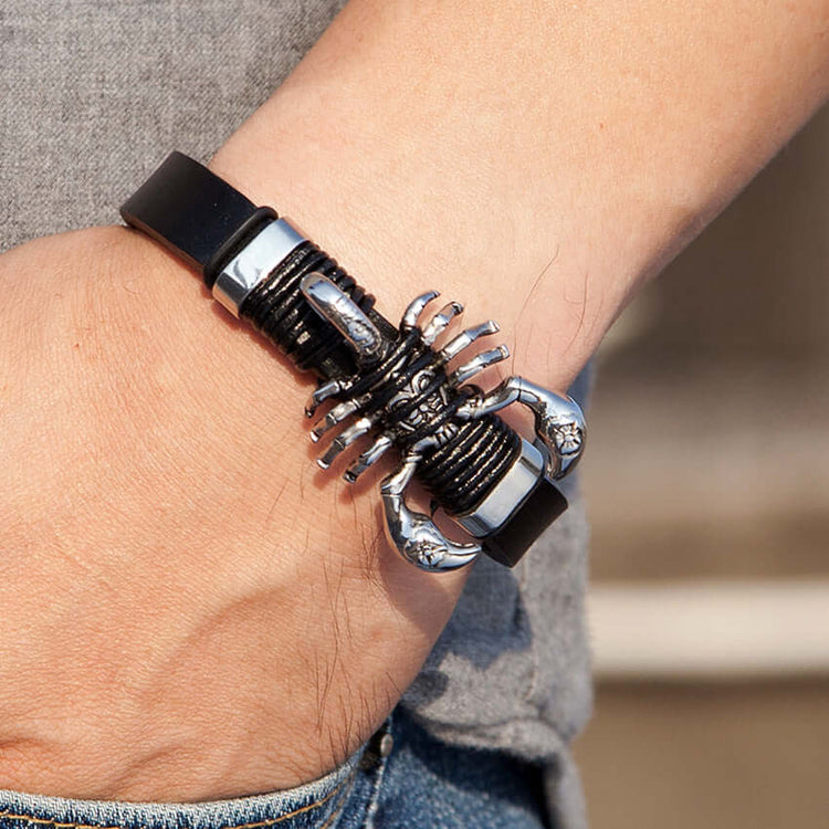 RIAX RIZON Leather Handmade Bracelet for Men