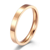 RIAX RIZON 3mm Stainless Steel Stackable Ring Plain Wedding Band