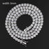 RIAX RIZON Hip Hop Tennis Chain Zircon Necklace for Men