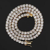 RIAX RIZON Hip Hop Tennis Chain Zircon Necklace for Men