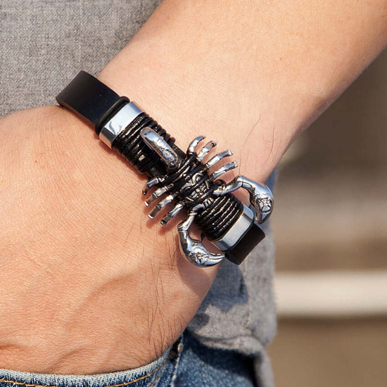 RIAX RIZON Leather Handmade Bracelet for Men