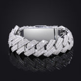 RIAX RIZON Zircon Rhombic Cuban Bracelet for Men